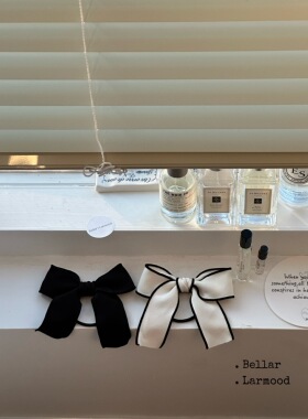 Bellar / larmood 复古氛围感 小香拼色 蝴蝶高马尾发圈