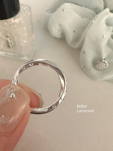 bellars925设计感星星戒指