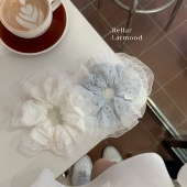 Bellar 蕾丝刺绣氛围感发圈 甜美少女心动 larmood 奶呼呼