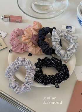 Bellar/larmood Cute vintage minisize少女甜美爱心迷你百搭发圈