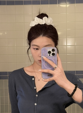 Bellar/larmood lace&knot vintage少女超嗲法式蕾丝波点复古发圈