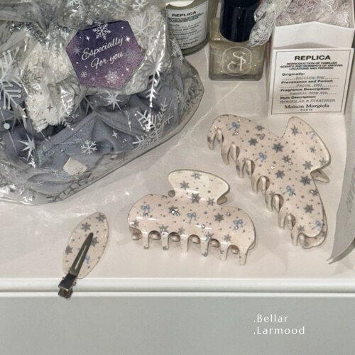 Bellar原创雪花蝴蝶结发抓