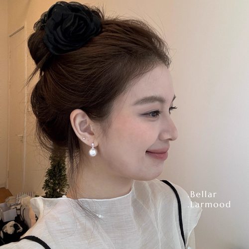 Bellar925银少女浪漫珍珠耳坠