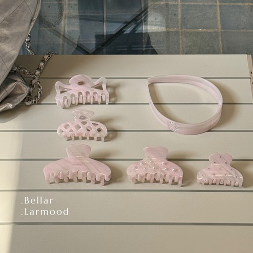 Bellar淡淡粉系列珍珠水钻发箍