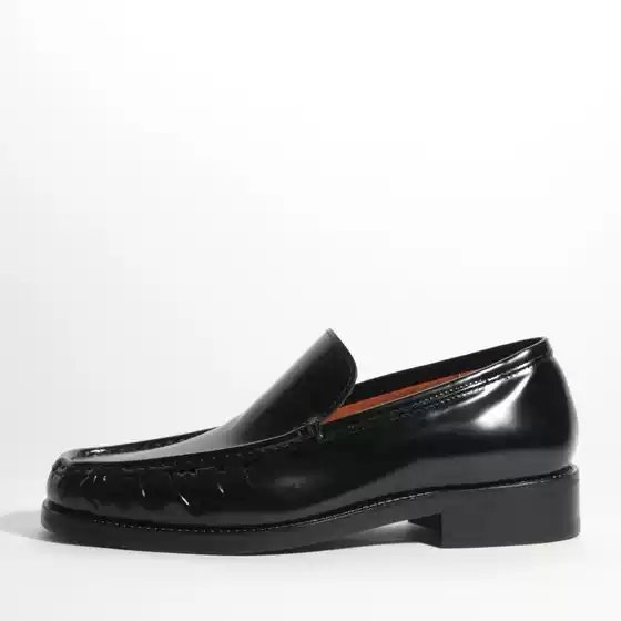 Trendy Slip-On Casual Business Shoes, Formal Leather Shoes for Men, Slip-On Soft-Soled Loafers, Men's British Style Beanie Shoes