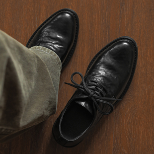 做旧德比鞋男款厚底增高英伦风走秀巫师鞋模特结婚新郎休闲皮鞋男