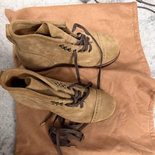 系带厚底增高马丁靴男英伦风布洛克雕花高帮皮鞋户外登山潮伞兵靴