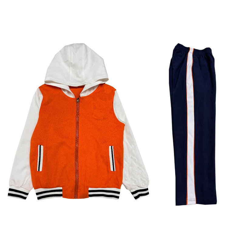 上海春秋冬季校服定做橙色校服来图定做御桥观澜澧溪小学校服同款