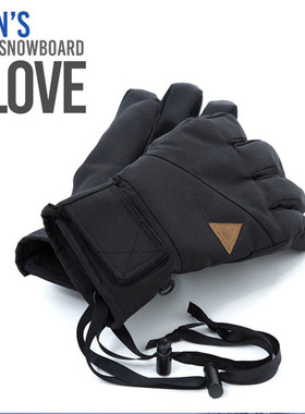 日本VENTO五指滑雪手套男防水防风防寒骑行手套加绒加厚保暖手套