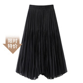 不规则压褶裙黑色百褶网纱半身裙女4123 款 艾诺丝尚忆2025冬季 新品