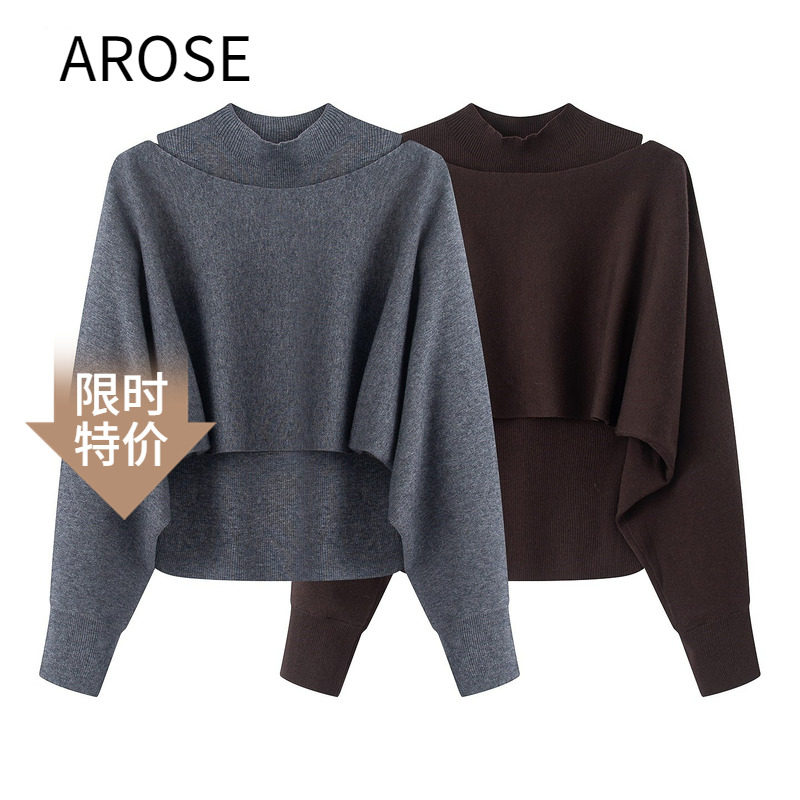 艾诺丝尚忆针织衫两件套上衣女