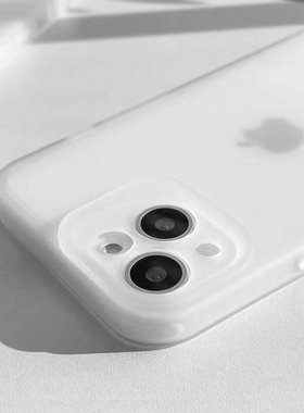 14适用小米15手机壳超薄半透明白色磨砂硅胶软壳Xiaomi13pro保护套纯黑色17ultra曲面屏12S全包圆边17ProMax