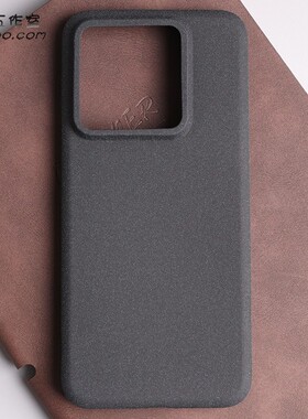 岩砂软壳适用小米14Ultra手机壳Xiaomi磨砂颗粒防指纹14Pro大孔镜头15pro全包圆弧边硅胶13保护套12S经典黑色