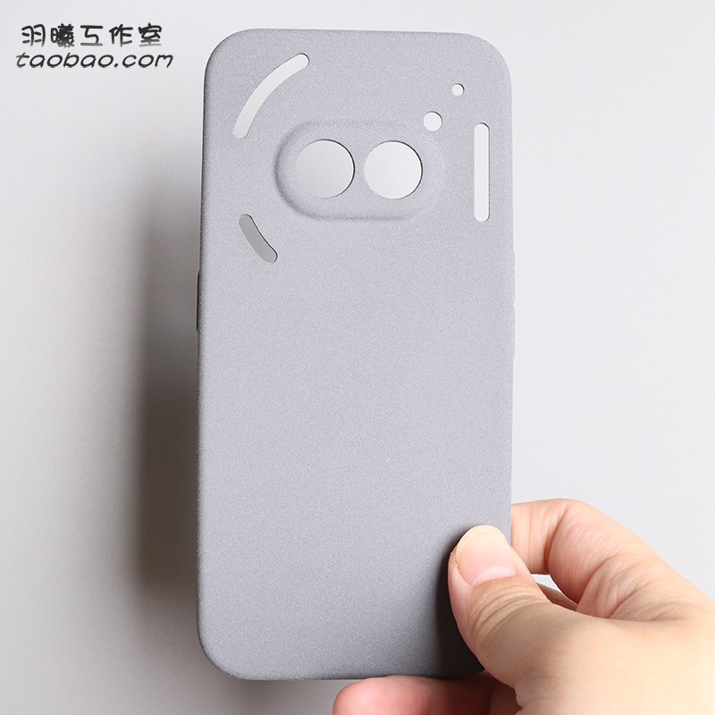 岩砂软壳适用Nothing Phone2a手机壳磨砂防指纹nothingphone3aPro保护套全包防摔透气散热简约纯灰色防滑plus
