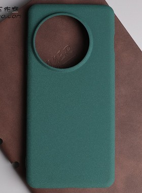 适用一加13手机壳OnePlus13磨砂软壳轻薄墨绿色全包防摔1+13不包镜头大孔硅胶保护套防指纹简约ins风格