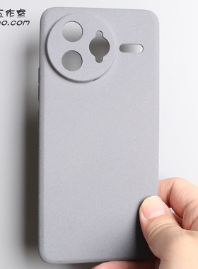 岩砂软壳适用红米K80手机壳粗磨砂颗粒防指纹K80Pro至尊版Redmi全包摄像头圆边防滑简约硅胶网红ins纯灰色k90