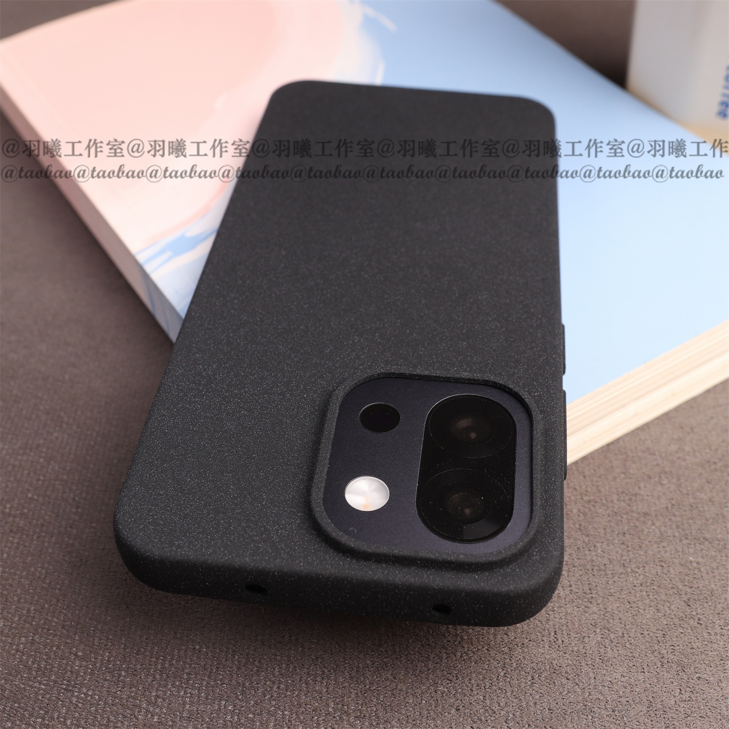 适用一加13T手机壳硅胶软壳Ace6T全包圆边粗磨砂防滑大孔镜头Ace5Pro轻薄简约小众经典黑色防指纹保护套1+15