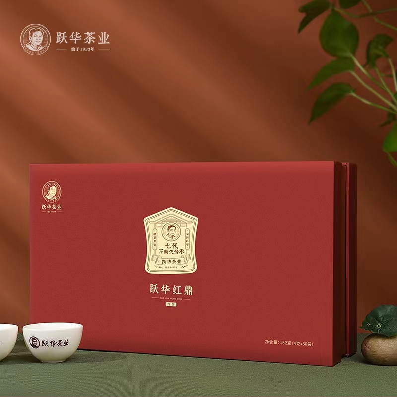 跃华茶业 红鼎红茶四川工夫红茶发酵茶礼盒装152克 包邮
