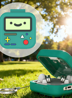 适用Nothing Ear(3)蓝牙耳机保护套绿色游戏机硅胶防摔收纳壳可爱