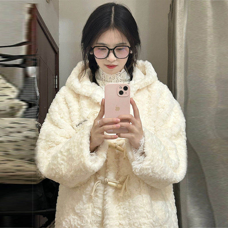皮毛一体外套女冬季2025