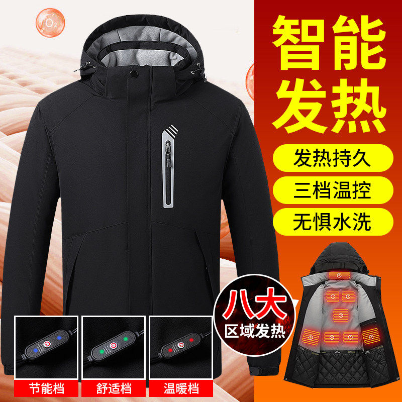 冬季智能电加热棉衣外套