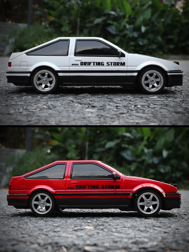 AE86 대형 4륜 구동 드리프트 자동차 전문 RC 레이싱 전기 자동차 고속 원격 제어 스포츠카 소년 장난감 모델
