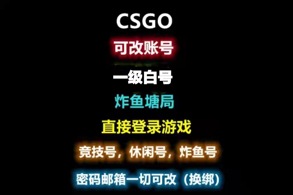 csgo2白号国际服1级小号永久使用可改一切steam账户小号白号空号9-封面