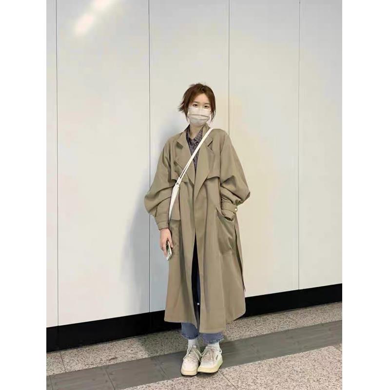 巨好看的风衣外套女2025秋季新款中长款小个子正流行爆款韩版薄款