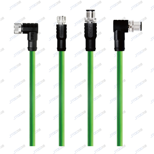 M12转M8延长线 M12 M8转RJ45 数据线号连接线 连接器加长信号线