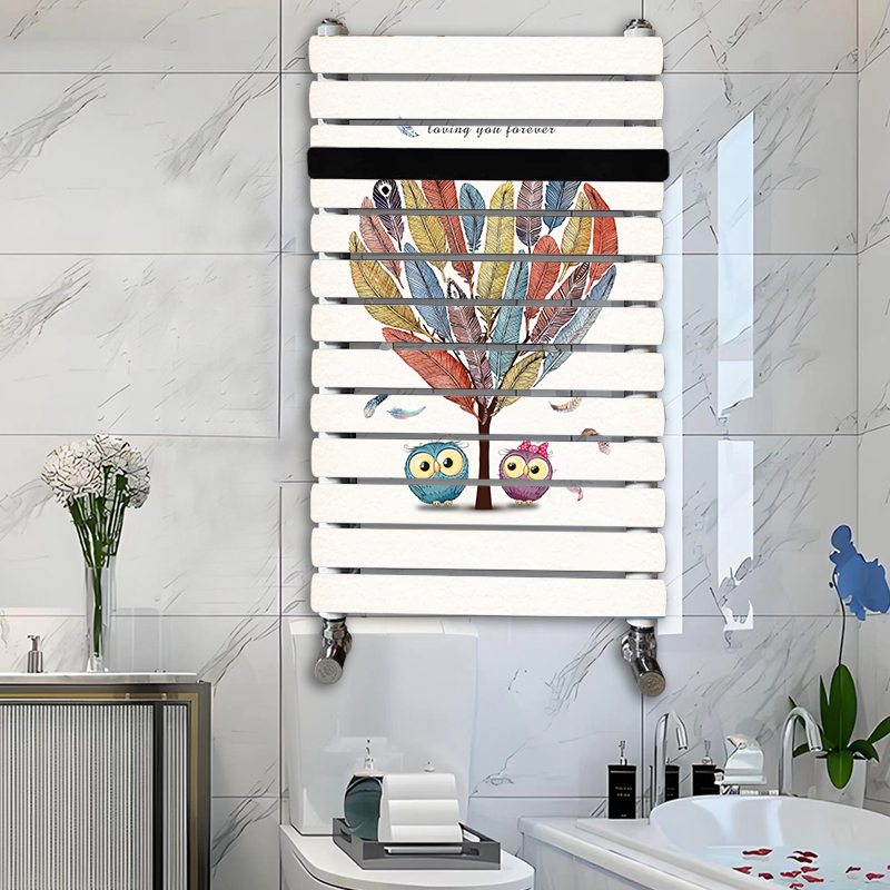 超薄钢制小背篓暖气片平板式