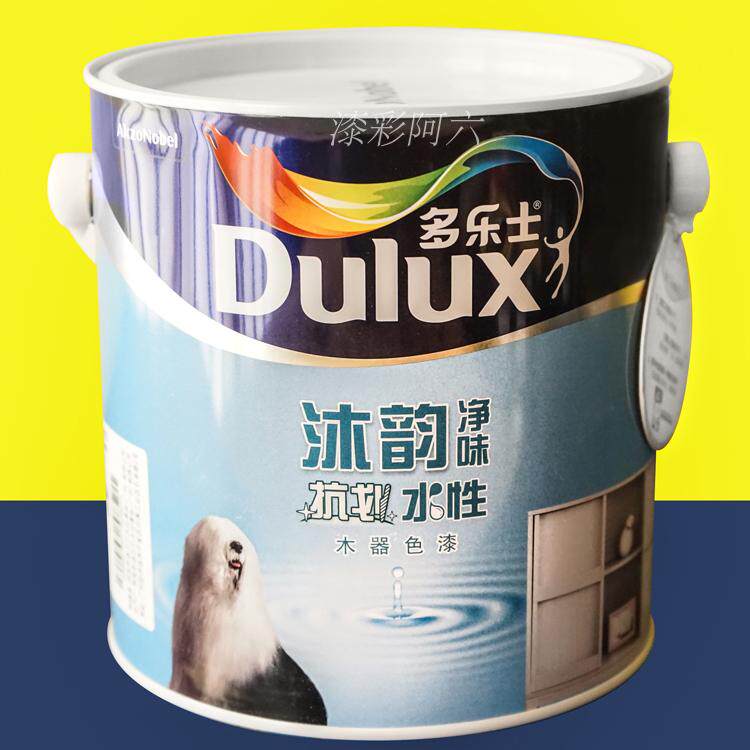 多乐士沐韵抗划水性木器白漆清漆面漆底漆半哑光2.5公斤净味环保