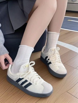 adidas VL Court 2.0 T头鞋 德训鞋舒适百搭轻便 江苏JL仓 jq1501