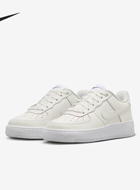 耐克Nike Air Force 1LV8大童空军一号运动童鞋新款FV7725-100 BL