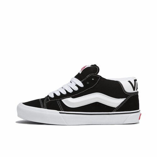 Vans 时尚舒适百搭减震耐磨中帮板鞋男女同款 黑白色VN000CQ96BT1
