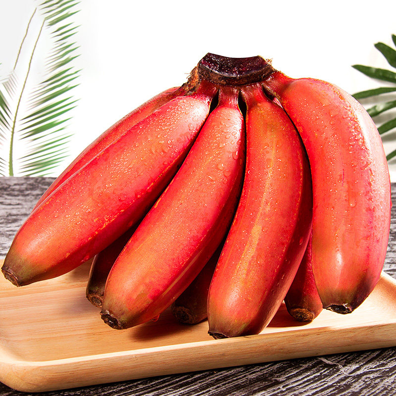 福建土楼红美人香蕉9斤整箱新鲜现摘应当季水果红皮芭蕉小米包邮