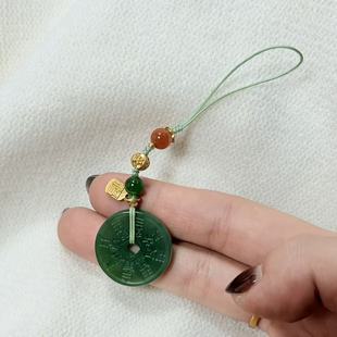 C芮 多样性发货 A5502 约24mm 碧玉无镶嵌和田碧玉挂件