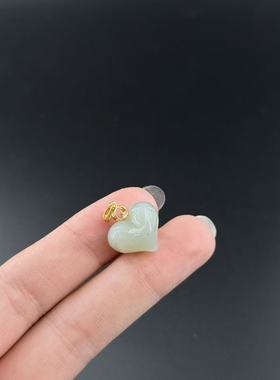 s925银和田玉吊坠-约15*16mm-多样性发货-YSP金-A5320