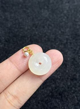 S925银和田玉吊坠-约25*16*6mm-多样性发货- YSP金- A6709