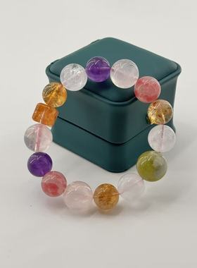 水晶多宝手串-约13*14mm-多样性发货- Q奥- A7196