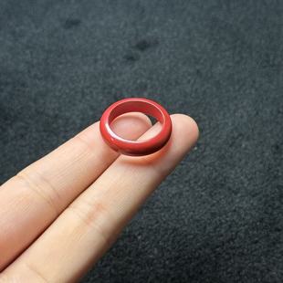 含辰砂工艺品朱砂戒指-约4*2mmY好- 多样性发货-A3713