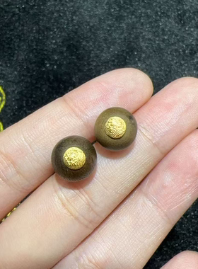 S925银沉香耳钉-约10mm-多样性发货-XZB鑫