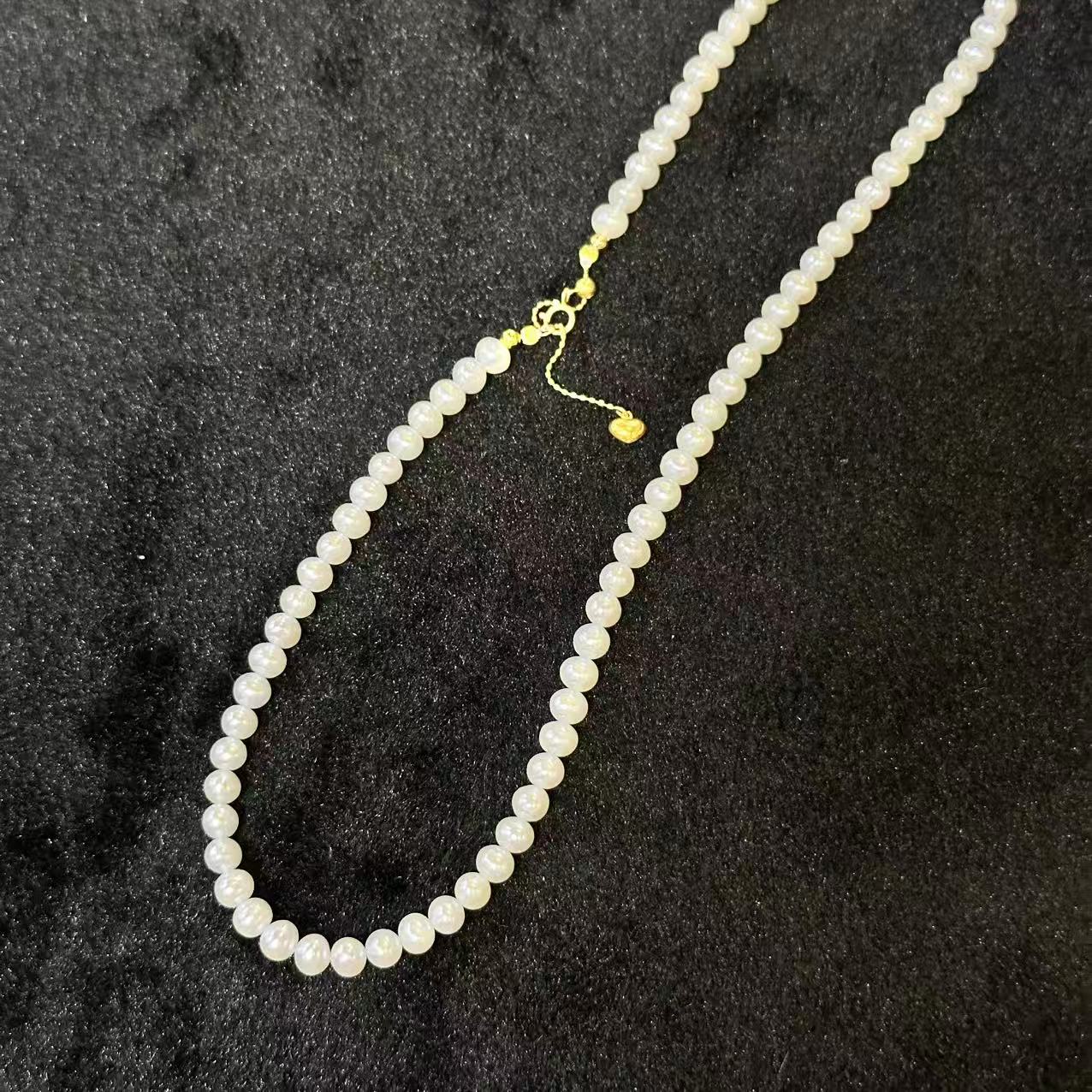 淡水珍珠项链，约5mm，多样性发货-YE-BH45