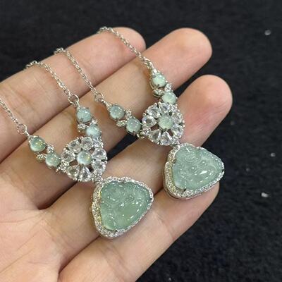 翡翠套链-约18*6mm-多样性发货-Y佳Y5539