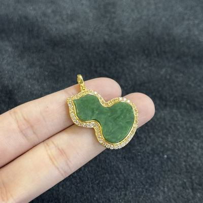 925和田玉葫芦吊坠-约30*22*4mm-多样性发货-S名-Y9548