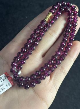 石榴石项链，约6mm，多样性发货-自家YE5937，B6607，k1