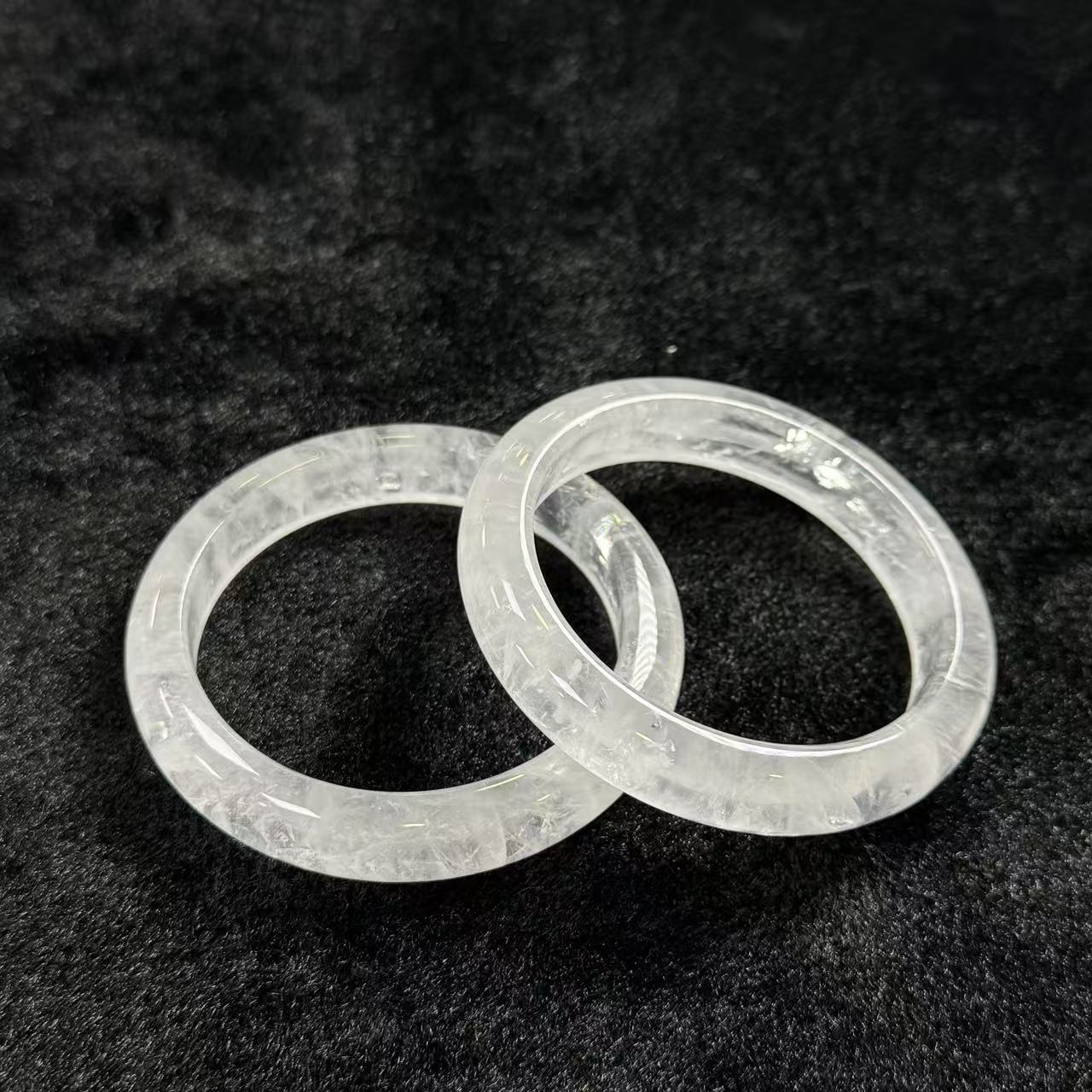 白水晶手镯-约11mm-圈口52-64-多样性发货-S优-Y2156