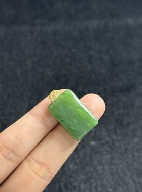 s925银和田玉吊坠约26*15*5mm，多样性发货-Y佰，B4301