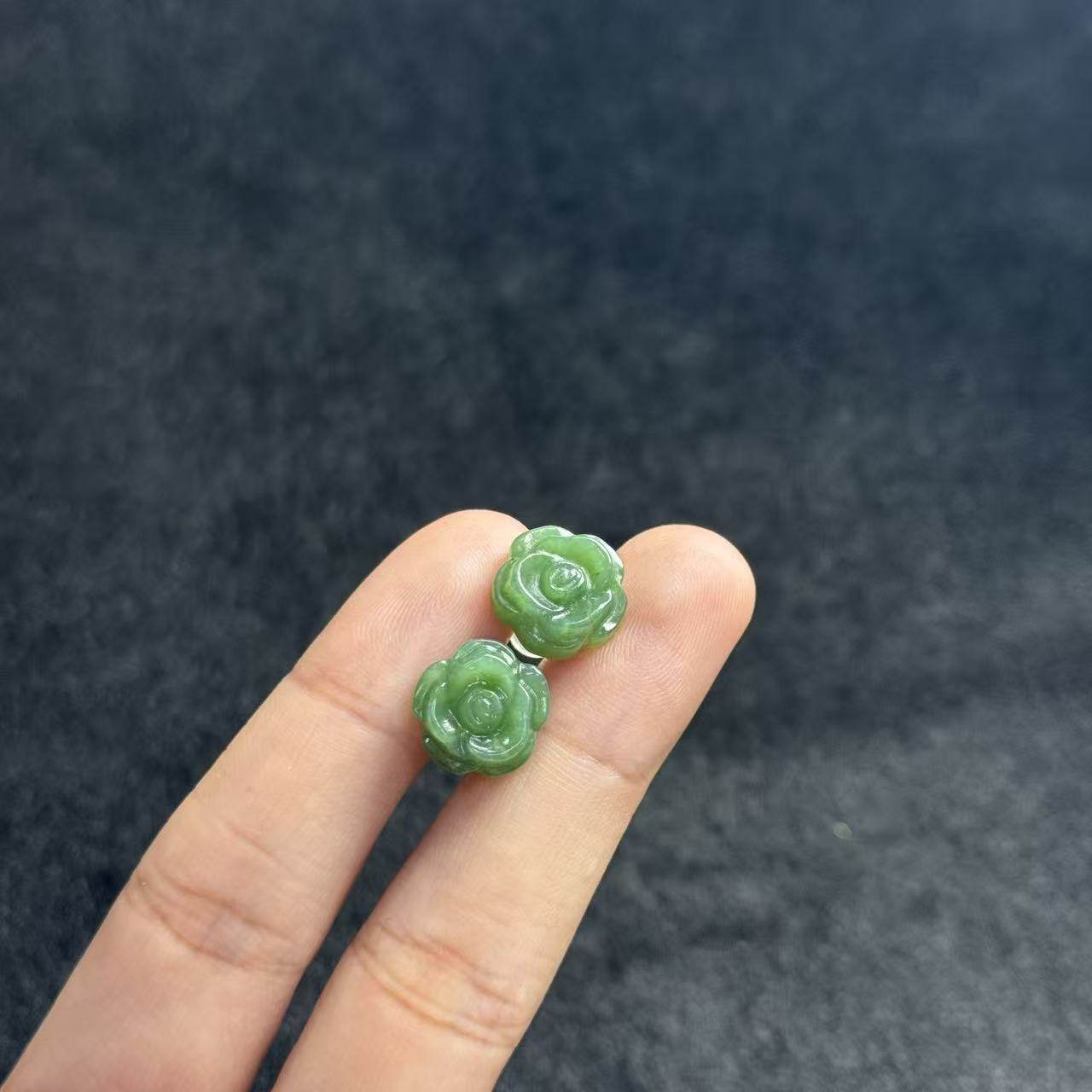 S925银和田玉花朵耳钉-约12*5mm-多样性发货- Y欣- A4367,珠宝/钻石/翡翠,其他,淘宝优惠券,粉丝福利购,淘宝优惠卷