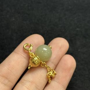 S名B2622 多样性发货 和田玉葫芦万能挂坠 约6mm