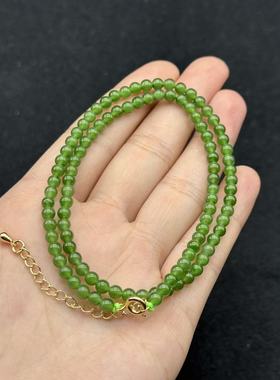 和田玉项链-约4mm-多样性发货-FZ红-B698